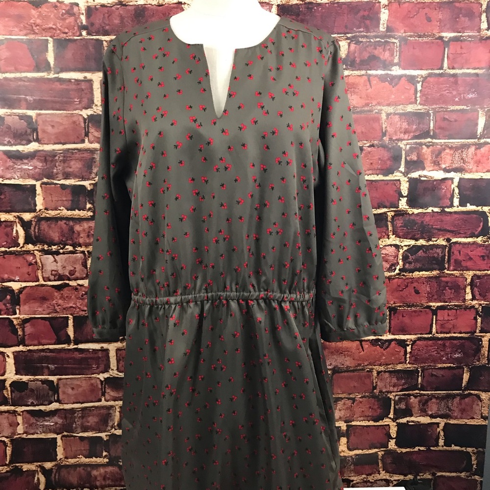 Lands End Canvas Dress vintage look cherries 🍒